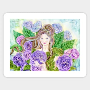 Lilac Mystique Rose Fairy Sticker